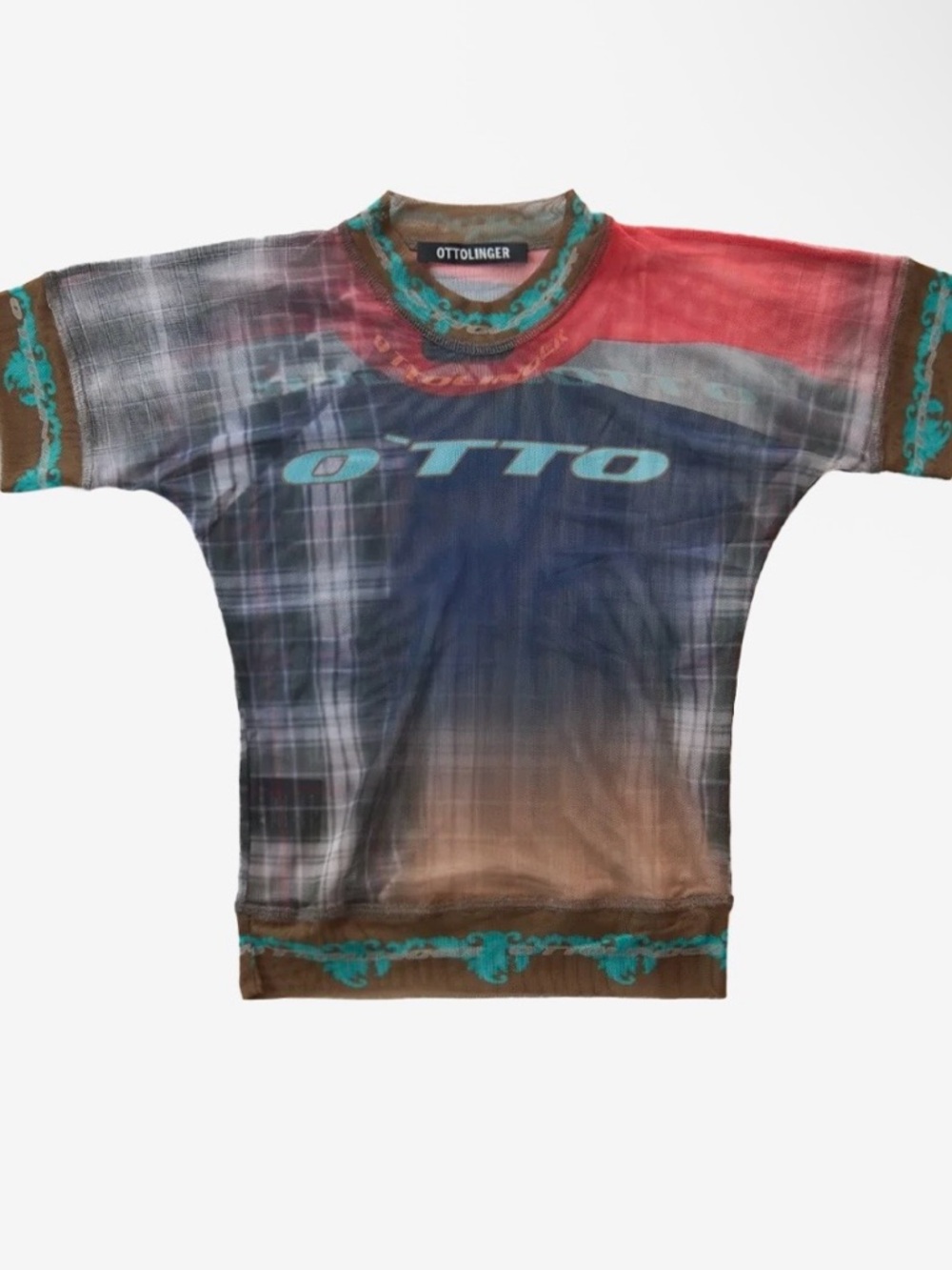 Ottolinger Multicolor Short Sleeve Graphic Tee - Blue & Red